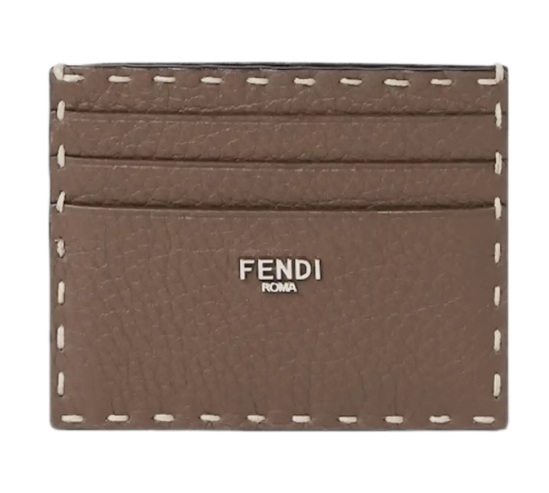 Fendi Card Holder Selleria - Brown