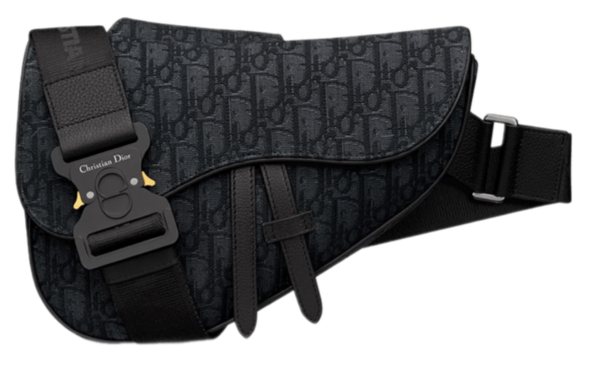 Dior Saddle Bag - Black Dior Oblique Jacquard