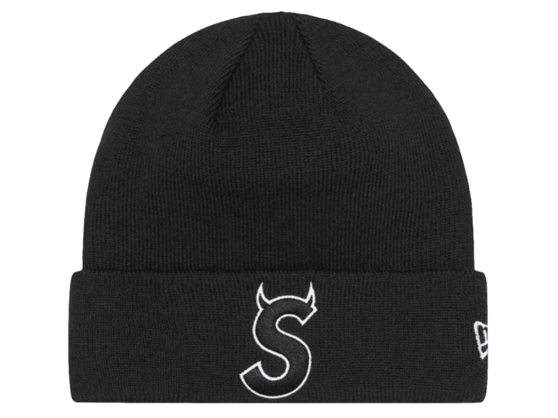 Supreme New Era S Logo Beanie (FW22) - Black