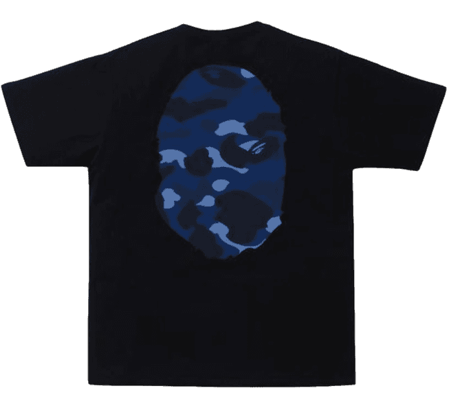 BAPE Color Camo Big Ape Head T-Shirt (SS20) - Black/Navy