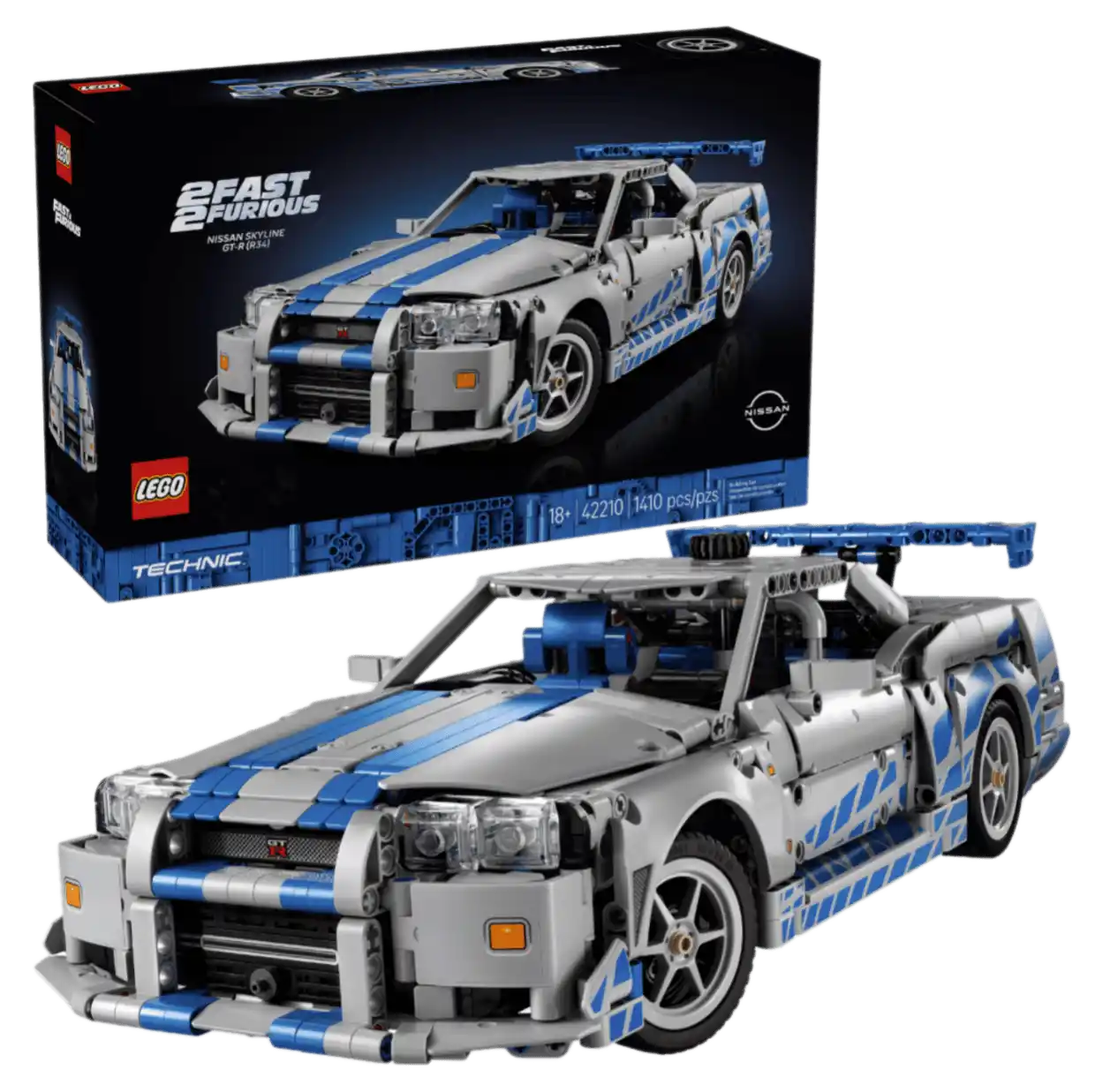 LEGO 2 Fast 2 Furious Nissan Skyline GT-R (R34) Car #42210