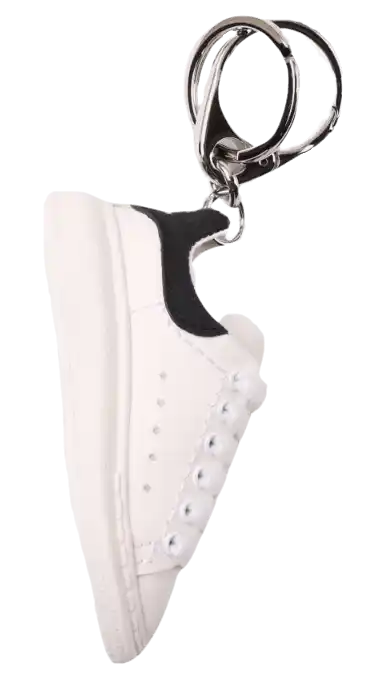 Alexander McQueen White Oversized Sneakers Keyring