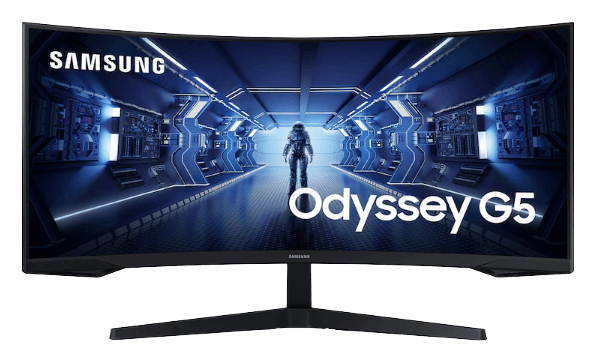 Samsung 34" Odyssey G55T WQHD 165Hz 1ms(MPRT) HDR Curved Gaming Monitor