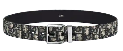 Dior Belt -  Beige and Black Dior Oblique Jacquard