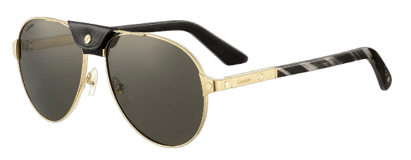 Santos De Cartier Sunglasses - Gold/Gray