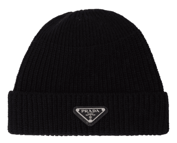 Prada Wool And Cashmere Beanie - Black