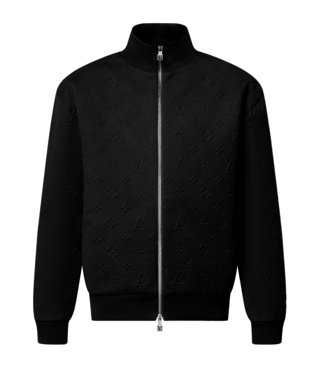 Louis Vuitton Embossed Monogram Jersey Tracksuit Top - Black