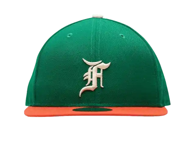 Fear of God Essentials New Era 59Fifty Fitted Hat (FW21) - Green/Orange