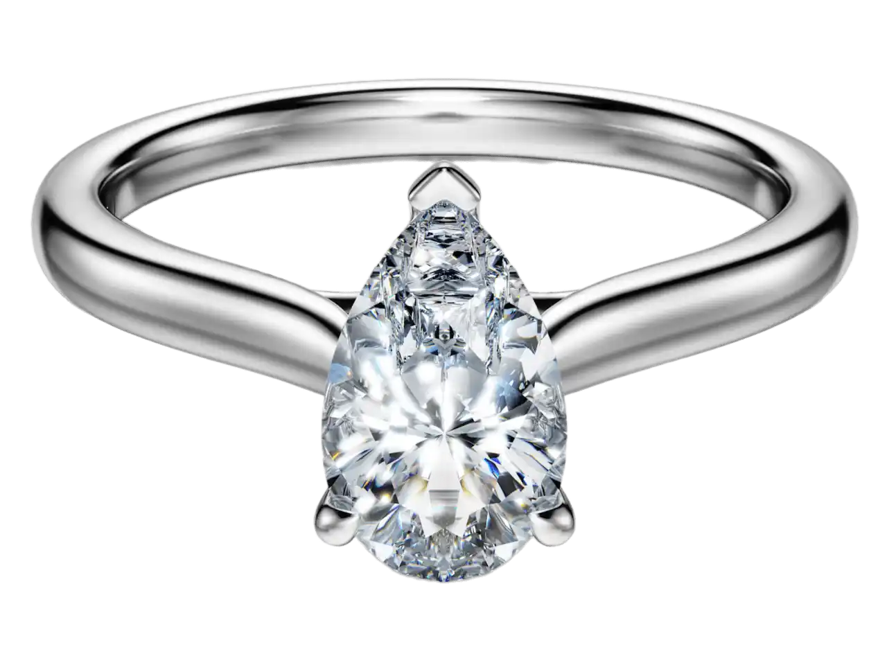Swarovski Eternity Solitaire Ring - 1 ct Lab-grown Diamonds, 14k White Gold