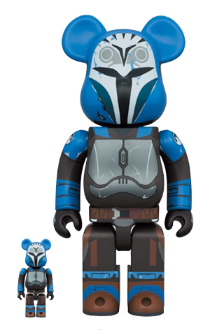 Bearbrick x Star Wars Bo-Katan Kryze (The Mandalorian Ver.) 100% & 400% Set