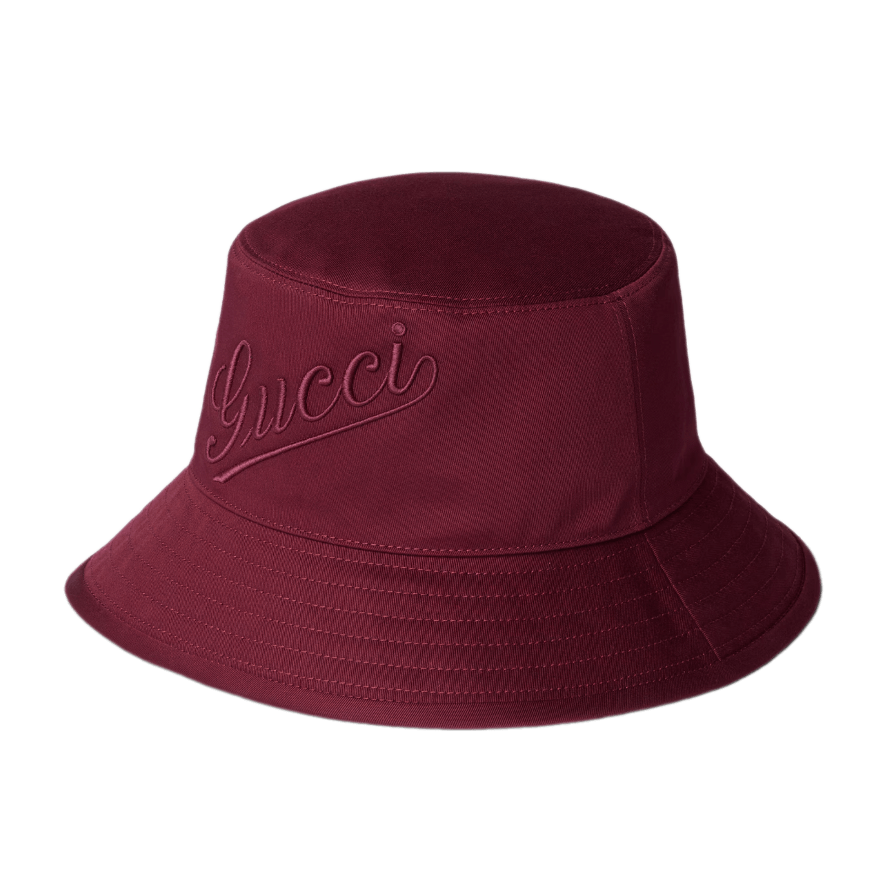 Gucci Cotton Bucket Hat - Rosso Ancora