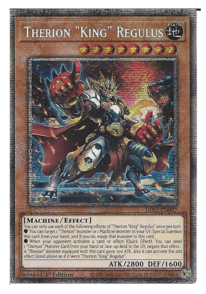 Yu-Gi-Oh! DIFO-EN007 Therion "King" Regulus (Starlight Rare)