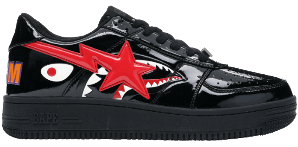 A Bathing Ape Bape Sta Low - Shark Black