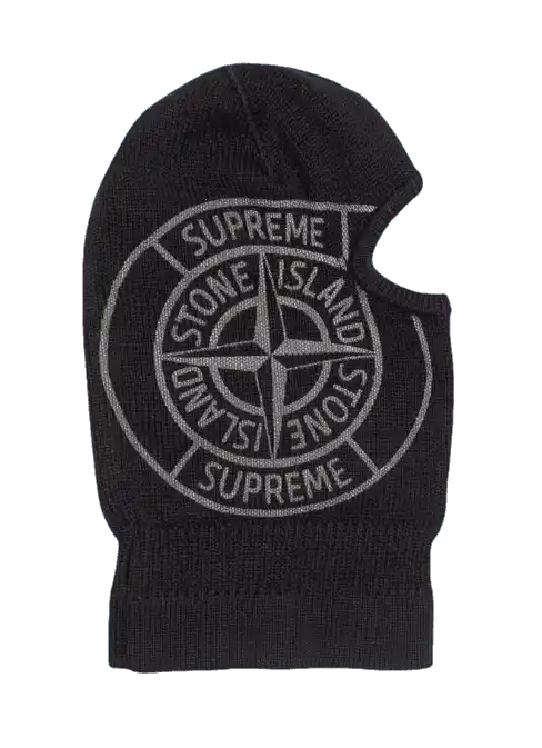 Supreme Stone Island Glow Knit Balaclava - Black