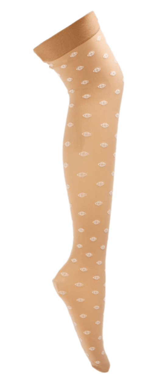 Casablanca Monogram Pattern Tights - Neutral