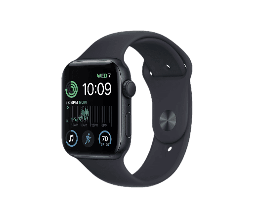 Apple Watch SE 3 - Midnight, 44mm, GPS, Rubber