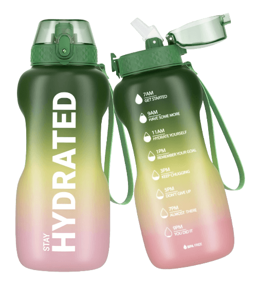 Water Bottle 64oz - Green