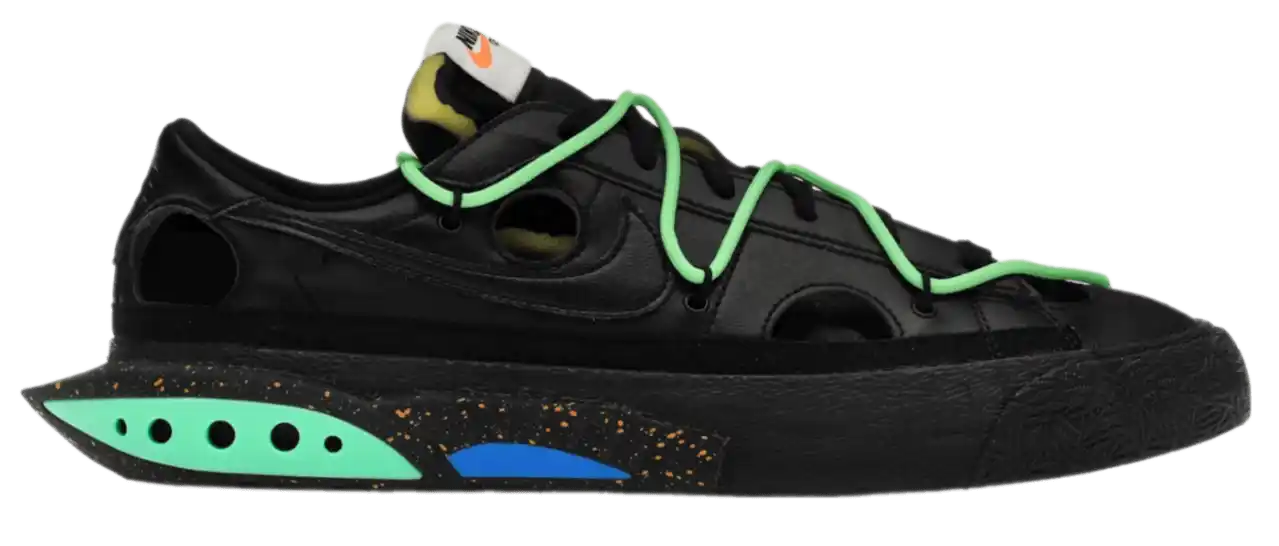Nike Blazer Low - Off-White Black Electro Green