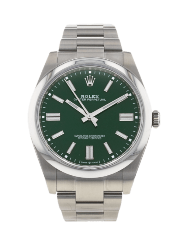 Rolex Oyster Perpetual Green Dial - 41mm, Steel (2024)