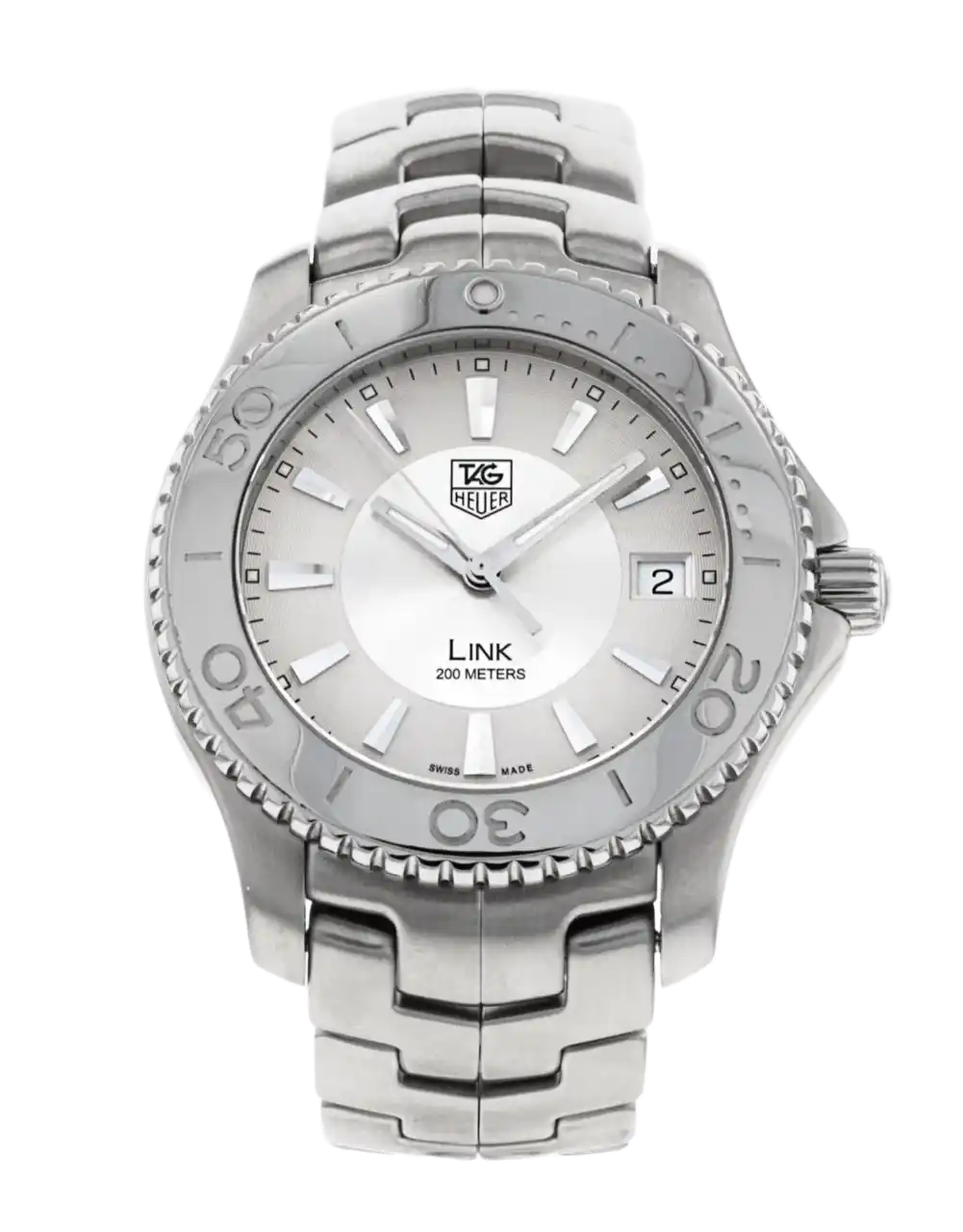 Tag Heuer Link Silver Dial - 39mm, Steel (2004)