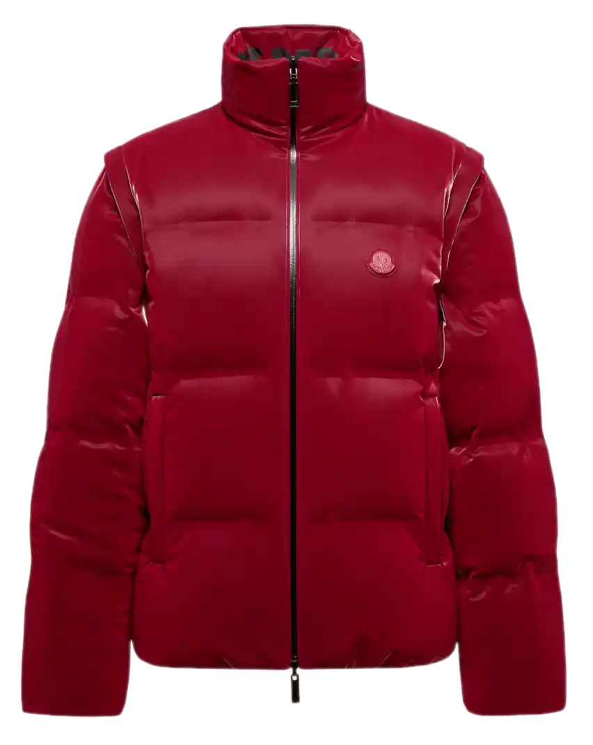 Moncler x A$AP Rocky Throttle Reversible 2-in-1 Down Jacket - Dark Red