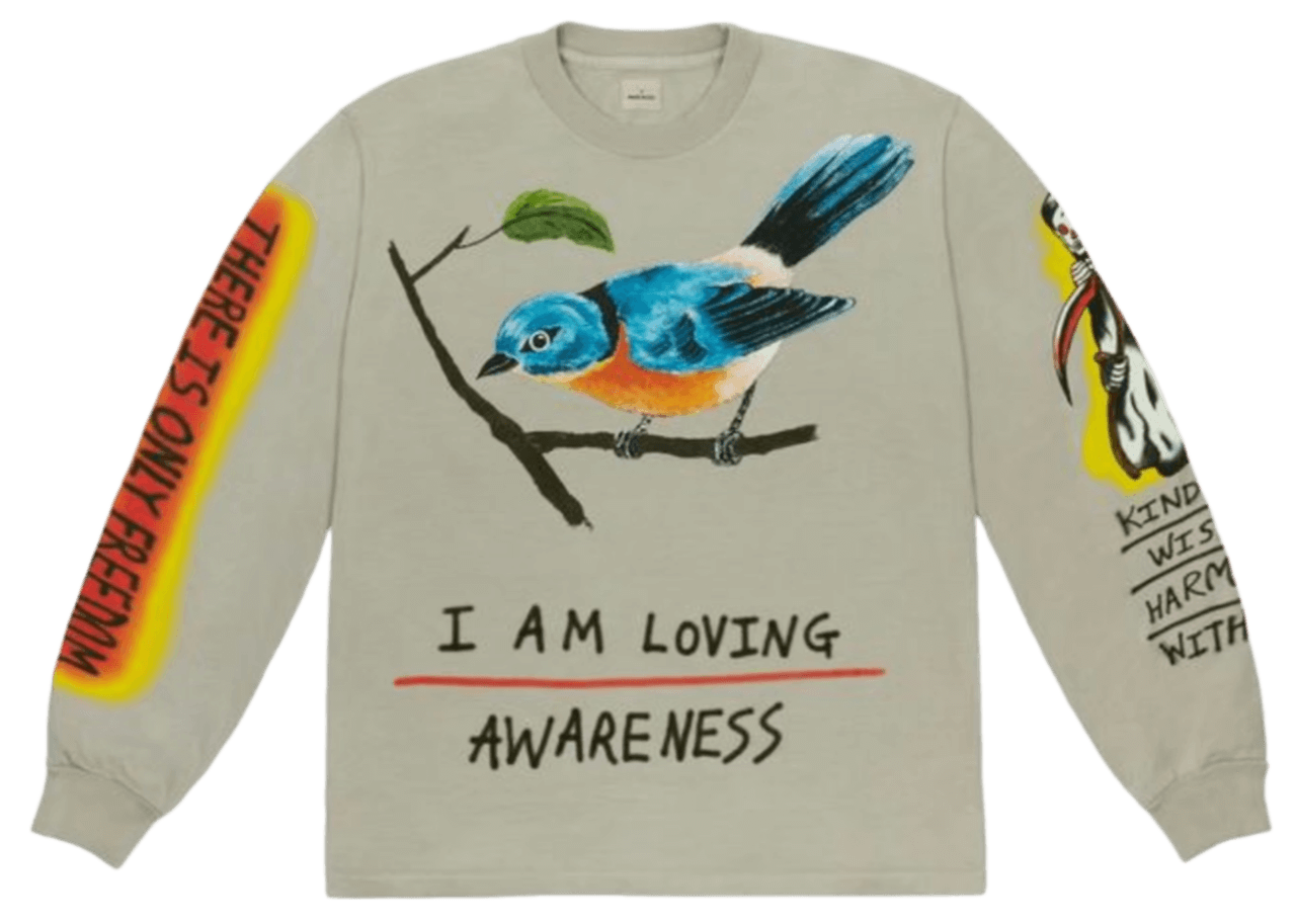 Yeezy Wes Lang Bird L/S Tee - Vapor