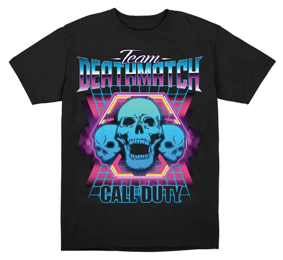 Call of Duty Team Deathmatch Arcade Black T-Shirt