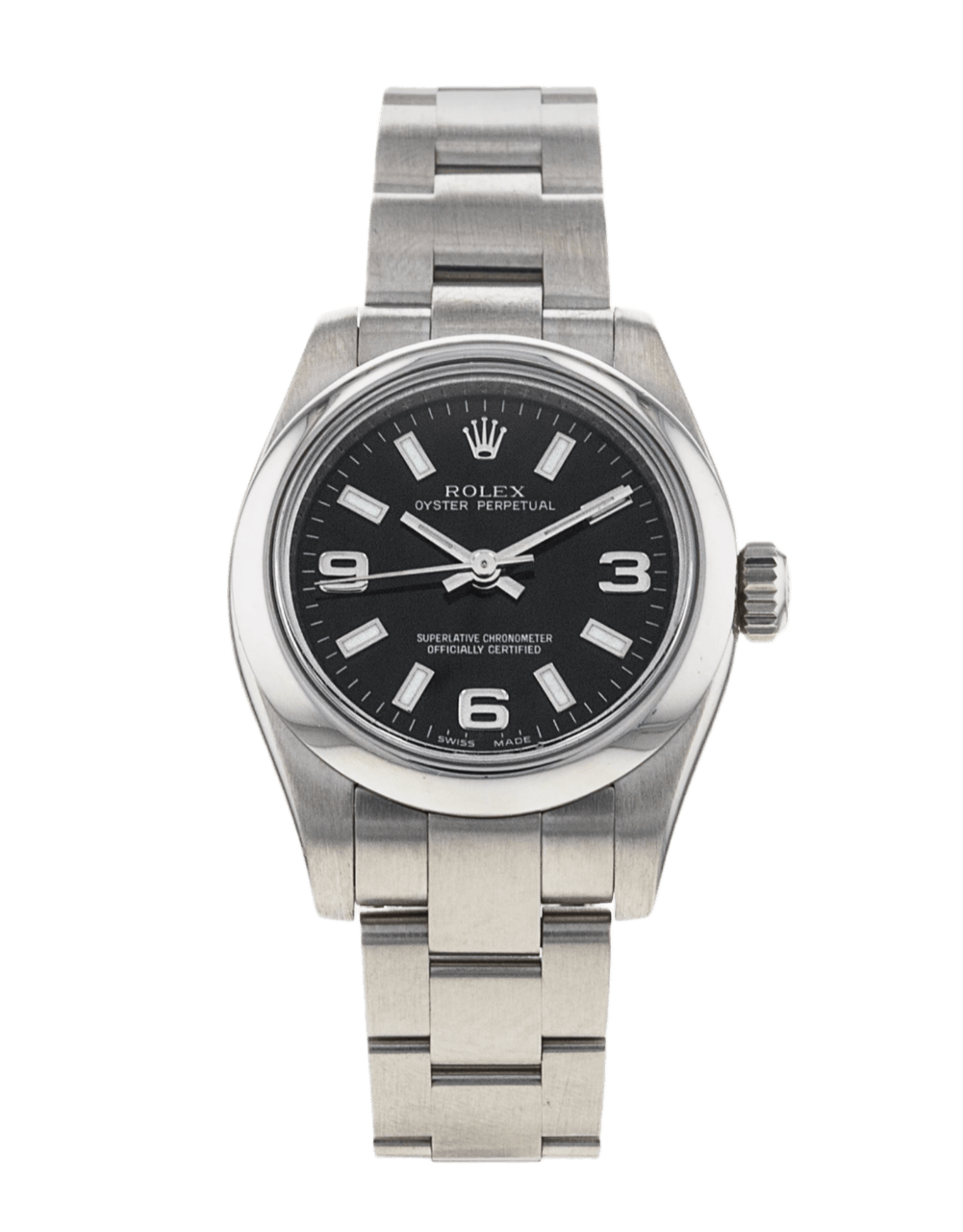 Rolex Lady Oyster Perpetual Black Dial - 26mm, Steel (2008)