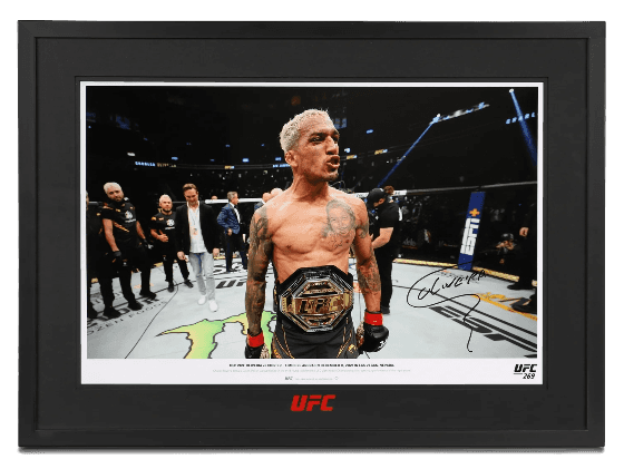 Charles Oliveira Signed Photo UFC 269