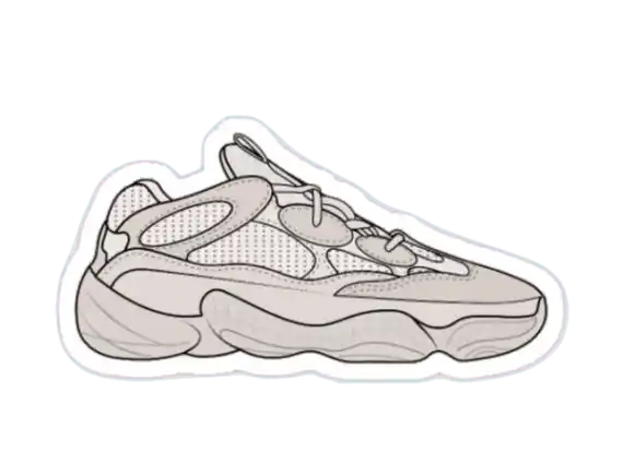 Yeezy Sticker - 500 Blush