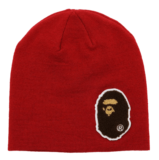 BAPE Big Ape Head Knit Cap - Red (FW21)