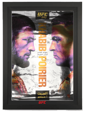 UFC 242: Khabib Vs Poirier Autographed Poster