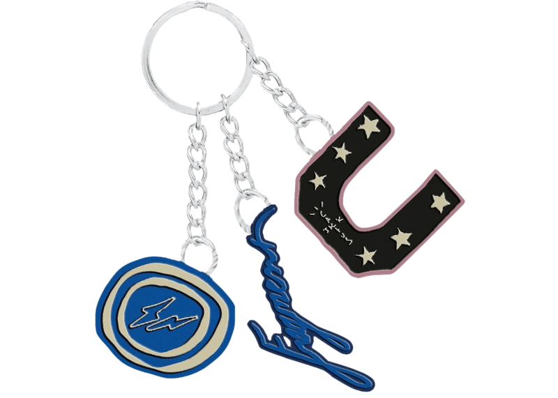 Travis Scott Cactus Jack For Fragment 3 Charm Keychain - Multi