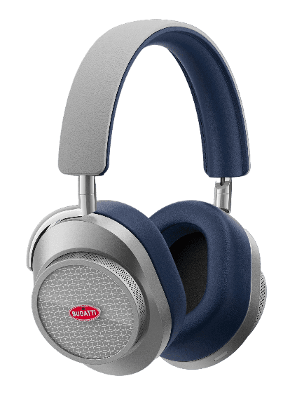Bugatti Wireless Active Noise Cancelling Headphones - Blanc & Deep Blue