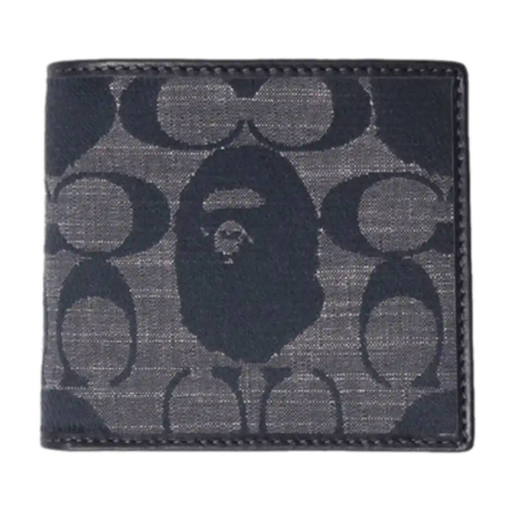 Coach x BAPE Coin Wallet - Navy