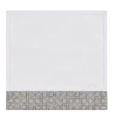 Dior Washcloth - Gray Woven Cannage Band