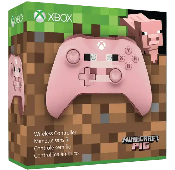 Microsoft Xbox Wireless Controller Minecraft Pig