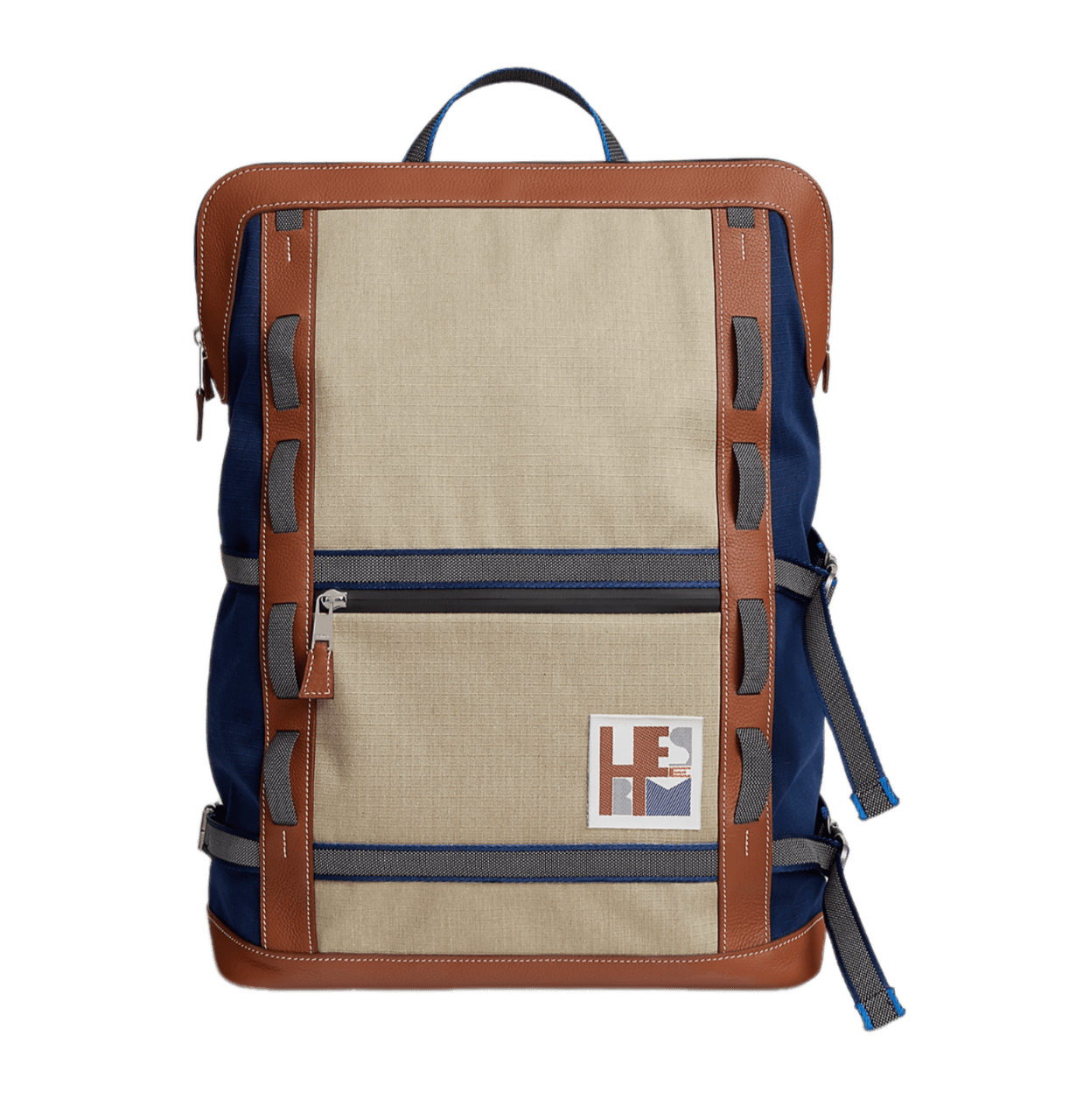 Hermès Off Piste Ski Backpack - Fauve/Bleu Saphir/Ficelle