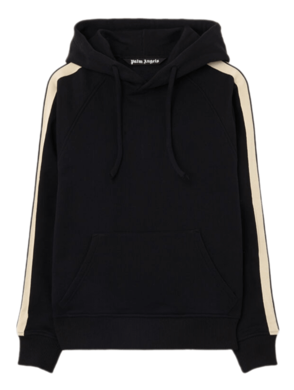 Palm Angels Curved Logo Track Hoodie - Black
