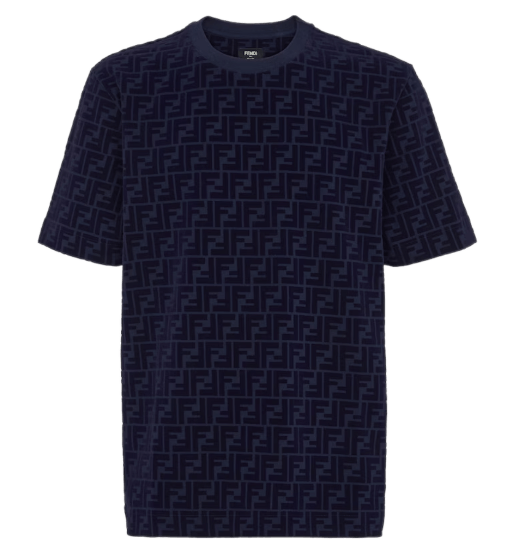 Fendi FF Piqué T-shirt - Blue