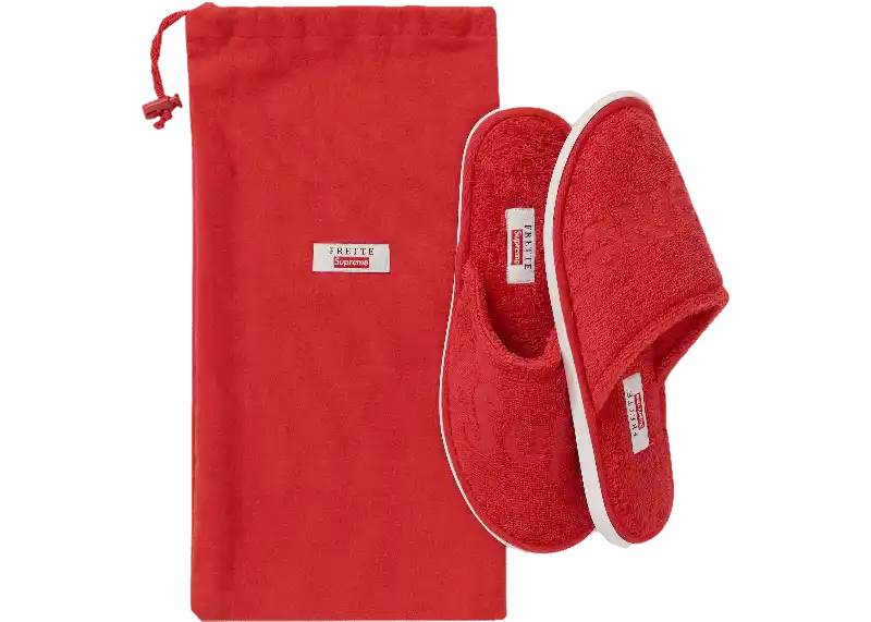 Supreme Frette Slippers - Red
