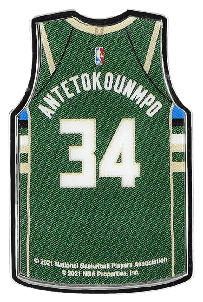Milwaukee Bucks Player Jersey Pin - Giannis Antetokounmpo
