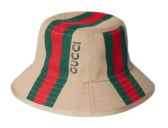 Gucci Bucket Hat With Web - Camel