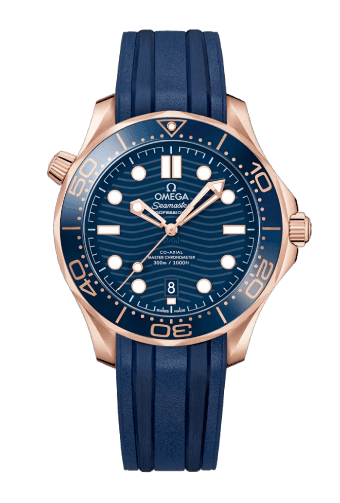 Omega Seamaster Diver 300m - 42mm, Sedna Gold On Rubber