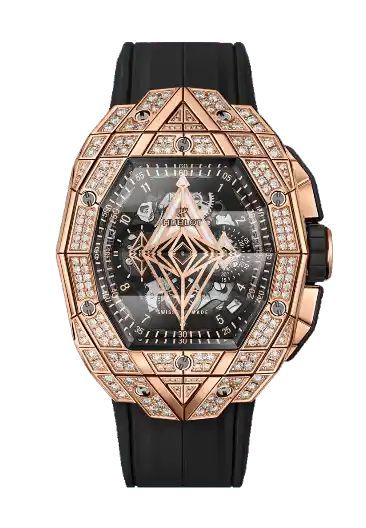Hublot Spirit Of Big Bang Sang Bleu King Gold Pavé - 42mm, 18k Gold, Diamonds