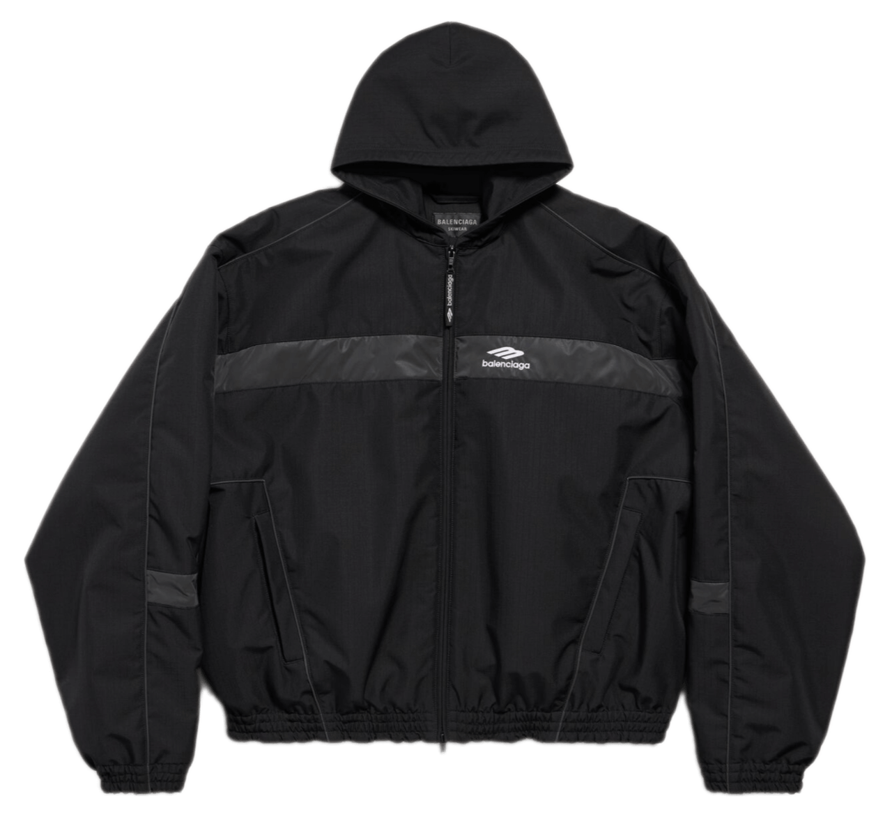 Balenciaga 3b Sports Icon Ski Tracksuit Parka - Black