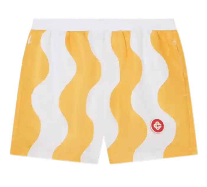 Casablanca Yellow Memphis Wave Swim Trunks