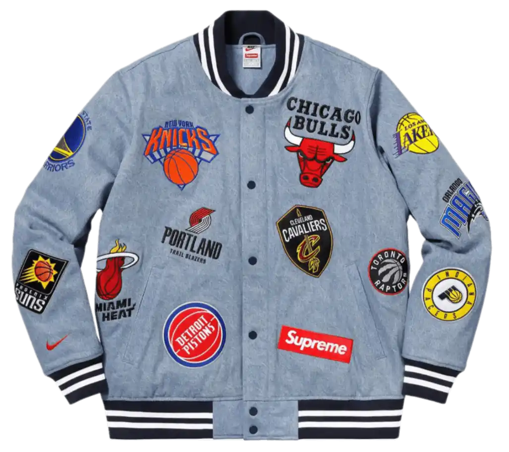 Supreme Nike/NBA Teams Warm-Up Jacket - Denim