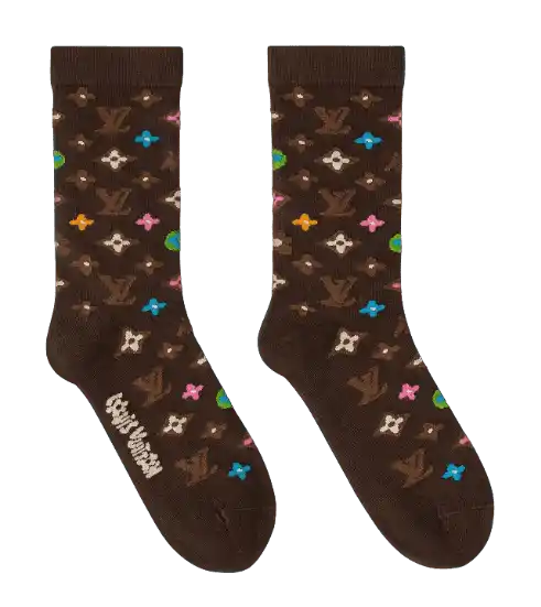 Louis Vuitton Monogram Craggy Socks - Brown