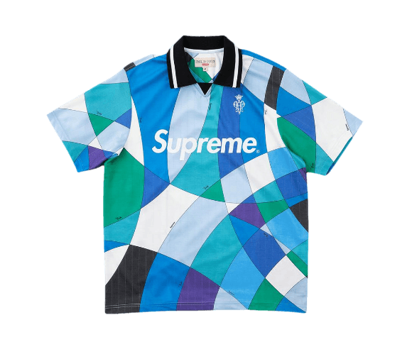 Supreme Emilio Pucci Soccer Jersey - Blue